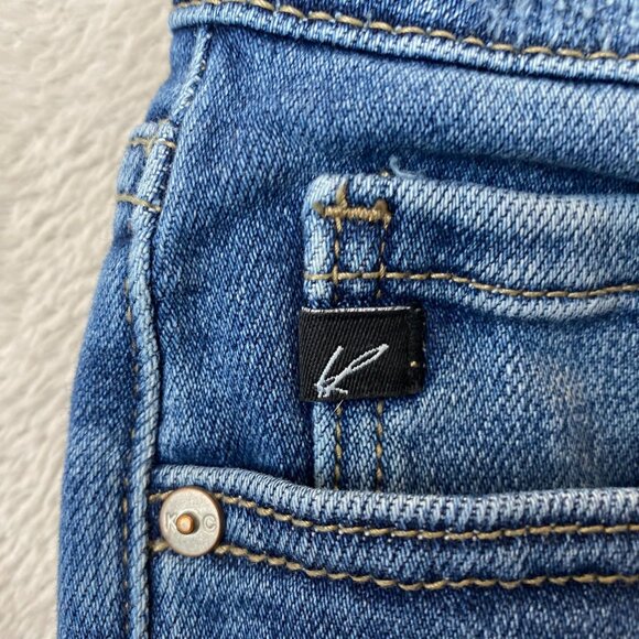 KanCan Womens Skinny Mid-Rise Jeans Size 25 Frayed Hem 211014 - Picture 9 of 16